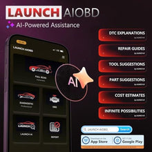 Load image into Gallery viewer, LAUNCH AIOBD AI-Powered Bluetooth OBD2 Scanner Full System AI-Assisted Diagnostic Tool OBD-II Code Reader Work with iOS/iPhone & Android_148