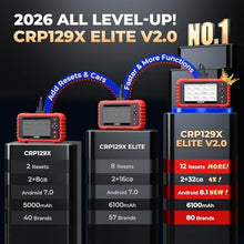 Load image into Gallery viewer, LAUNCH OBD2 Scanner 2026 New CRP129X V2.0 (Upgraded of CRP129X,CRP123X Car Scanner), 12 Resets Scan Tool, Android 8.1 AutoVIN, 4 System Diagnostic Scanner,r, Lifetime Update, 5 Years Backup_8482