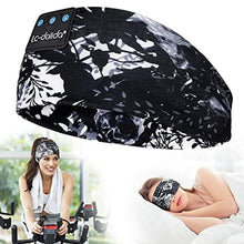 Load image into Gallery viewer, LC-dolida Sleep Headphones Bluetooth 5.4, Headband Earphones Wireless, Sleep Mask for Sleeping, Sports, Gifts, Workout, Jogging, Yoga,Insomnia, Air Travel, Meditation, InkPainting_1
