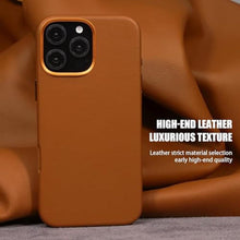Load image into Gallery viewer, Leather Case for iPhone 16 Pro Brown Compatible with MagSafe Men Women_132