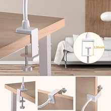 Load image into Gallery viewer, LED Desk Lamp With Clamp, 10W Gooseneck Lamps Touch Control,Swing Arm Clamp Lamp, Architect Clamp Desk Lamp Dimmable,Nail Lamp for Desk Table (White)_7945