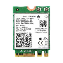 Load image into Gallery viewer, Legacy M.2 WiFi 5 Card for Intel 9260NGW with Bluetooth 5.1 Up to 1.73Gbps, GreenWhite_1