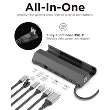 Load image into Gallery viewer, Legion Go USB-C Hub Dock for Legion Go 6-in-1 Dock, Port Expansion, Charging, Video, Ethernet Support, Black_449