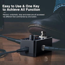 Load image into Gallery viewer, LEKATO Looper Guitar Pedal Guitar Loop Pedal Tuner Pedal 9 Loops 40 Minutes Record Time Unlimited Overdubs for Electric Guitar Bass (Black), BlackLooper_8829