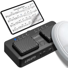 Load image into Gallery viewer, LEKATO Mini Wireless Bluetooth Page Turner Pedal, 7 Page Turning Modes, Black_1