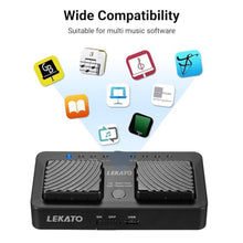 Load image into Gallery viewer, LEKATO Mini Wireless Bluetooth Page Turner Pedal, 7 Page Turning Modes, Black_785