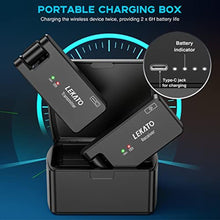 Load image into Gallery viewer, LEKATO Wireless Guitar System with Charging Case, Rechargeable 2.4GHz Wireless Transmitter Receiver Guitar Wireless System 4 Channels with Dual Plugs 3.5mm/6.35mm,(WS-100), Black_7891