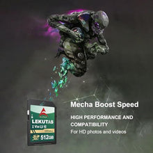 Load image into Gallery viewer, LEKUTAS 512GB SDXC UHS-I Memory Card SD Card - Up to 200MB/s Read Speed, Green_739