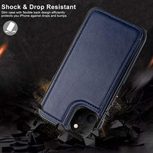 Load image into Gallery viewer, LETO for iPhone 15 Pro Wallet Case - Flip Folio Leather Kickstand - Fashionable Designs - Credit Card Holder - Protective Phone Cover for Women and Girls - 6.1" - Navy Blue_7527
