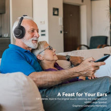 Load image into Gallery viewer, LEVN Wireless Headphones for TV Watching, TV Headphones Wireless for Seniors with Transmitter Charging Base, Hearing-impaired, No Audio Delay Bluetooth 5.2, Plug and Play, Gifts for Elderly, Black_6523