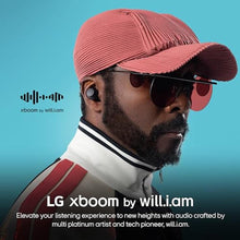 Load image into Gallery viewer, LG xboom Buds by will.i.am, xboom Signature Sound by will.i.am with Graphene Drivers, 3 Mic Active Noise Cancellation, Up to 30 Hours of Battery, IPX4 Water Resistant, Black_670
