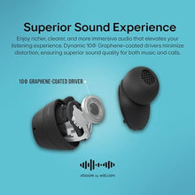 Load image into Gallery viewer, LG xboom Buds by will.i.am, xboom Signature Sound by will.i.am with Graphene Drivers, 3 Mic Active Noise Cancellation, Up to 30 Hours of Battery, IPX4 Water Resistant, Black_7263