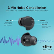 Load image into Gallery viewer, LG xboom Buds by will.i.am, xboom Signature Sound by will.i.am with Graphene Drivers, 3 Mic Active Noise Cancellation, Up to 30 Hours of Battery, IPX4 Water Resistant, Black_672