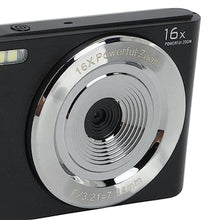 Load image into Gallery viewer, LICAEVEY Digital Camera, 44MP 16X Digital Zoom 4K Camera with 2.8in HD Screen, Built in Fill Light Anti Shake for Teens Adult Beginner(Black and Silver) (Black)_1478
