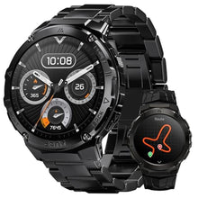 Load image into Gallery viewer, LICHIGY Smart Watch for Men with GPS, 50 Days Battery Life, 5ATM Waterproof, 1.43" Amoled HD Display Answer/Make Calls Rugged Military Full Metal Body Compatible for Android&iOS, Black_1