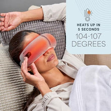 Load image into Gallery viewer, LifePro Portable Eye Massager with Heat and Vibration - Oculax 4 Soothing Modes for Compression Massage to Help Reduce Puffy and Dry Eyes-Rechargeable Heated Migraine Mask with Bluetooth Music, Gray_3509