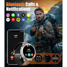 Load image into Gallery viewer, LIGE Men's 1.73" AMOLED 900mAh BT 110+ Sports Tac, BrownSkyBlue_836