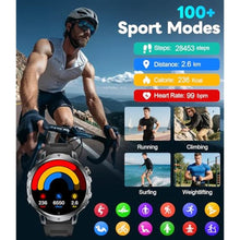 Load image into Gallery viewer, LIGE Smart Watches for Men with 50+Days Standby(1000mAh)/1.85" HD AMOLED Large Screen/Flashlight/50M Waterproof,100+ Sports Fitness Tracker Watch,Pedometer Mens Military Smart Watch for Android iPhone_803