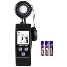 Load image into Gallery viewer, Light Meter, Handheld Lux Meter for Photography Grow Plants Led, Digital Photometer Illuminance Meter Range up to 200,000 Lux, Photo Illuminance Sensor with MAX/MIN Data Hold_1