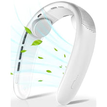 Load image into Gallery viewer, LINFOX Neck Fan,Portable Ultrathin Bladeless Neck Fan,4000mAh Rechargeable Battery Powered,3 Speeds Adjustable,Relaxed Without Feeling,Travel Essentials for Women and Man,Top Holiday Gifts(White)_1