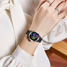 Load image into Gallery viewer, LogHog Smart Watches for Women,1.28" AMOLED Always-On Answer/Dial Calls Fitness Tracker 100+ Exercise Modes for Small Wrist Android iOS Compatible, Black_282