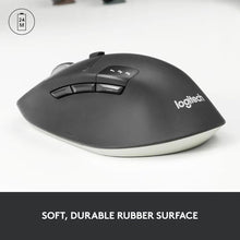 Load image into Gallery viewer, Logitech M720 Triathlon Multi-Device Wireless Mouse, Bluetooth, USB Unifying Receiver, 1000 DPI, 6 Programmable Buttons, 2-Year Battery, Compatible with Laptop, PC, Mac, iPadOS - Black_852