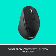Load image into Gallery viewer, Logitech M720 Triathlon Multi-Device Wireless Mouse, Bluetooth, USB Unifying Receiver, 1000 DPI, 6 Programmable Buttons, 2-Year Battery, Compatible with Laptop, PC, Mac, iPadOS - Black_853