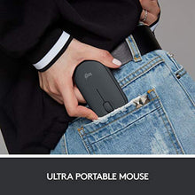 Load image into Gallery viewer, Logitech Pebble M350 Bluetooth Wireless Mouse USB Modern Slim Silent Graphite_2359
