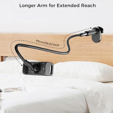 Load image into Gallery viewer, Long Gooseneck Holder for Kindle Reading in Bed Works with Thick Case, Black_218