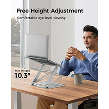 Load image into Gallery viewer, LORYERGO Adjustable Laptop Stand, Portable for 17.3inch Laptops, Holds Up to 17.6lbs, Ergonomic Posture & Heat Dissipation, Sliver_511