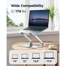 Load image into Gallery viewer, LORYERGO Adjustable Laptop Stand, Portable for 17.3inch Laptops, Holds Up to 17.6lbs, Ergonomic Posture & Heat Dissipation, Sliver_513