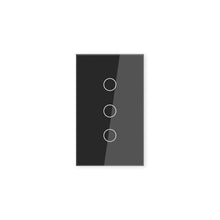 Load image into Gallery viewer, LOUYSGEN Zigbee Switch Need Neutral Wire Need Zigbee Hub,Black 3 Button_1