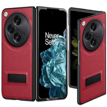 Load image into Gallery viewer, Ltezixal for OnePlus Open Case, PU Leather Case Built-in Kickstand with Hybrid Shockproof Protective Phone Case fits for OnePlus Open/Oppo Find N3 (2023),Red_1