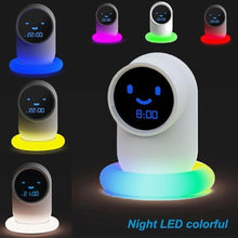 Load image into Gallery viewer, Luuzuu Cute Alarm Clock,Ok to Wake Clock,Alarm Clock for Bedrooms,Clock with Night LED, Set Sleep/Wake Trainer,NAP time,Sound Machine,Sleep Training Clock Suitable Gift for Family, Friends, Blue_6221