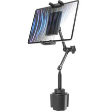 Load image into Gallery viewer, LYFICCS Car Cup Holder Tablet Mount for 4.7-13" iPad & Phone, Black_1