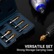 Load image into Gallery viewer, MABLEVI 6 Pieces Countersink Drill Bit Set, M35 Cobalt HSS Countersink Drill Bits with 1/4 Inch Quick Change Hex Shank for Metal, Wood, Stainless Steel, Carbon Steel_373
