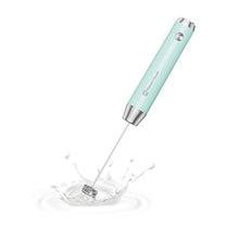 Load image into Gallery viewer, Maestri House Rechargeable Milk Frother, LunaFro NS 2-Speed Handheld Electric Foam Maker Waterproof Detachable Stainless Steel Whisk Drink Mixer Foamer for Lattes, Cappuccino, No Stand, Blue_1