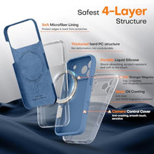 Load image into Gallery viewer, Magnetic for iPhone 17 Pro Max / 18 Pro Max Case, Silicone, Glass Blue, GlassBlue_598