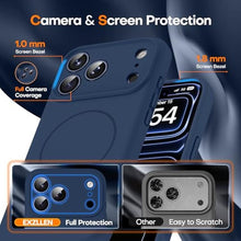 Load image into Gallery viewer, Magnetic for iPhone 17 Pro Max / 18 Pro Max Case, Silicone, Dark Blue, DarkBlue_592