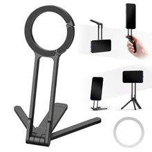 Load image into Gallery viewer, Magnetic Pocket Phone Tripod Stand,MA30 Mini Portable Cell Phone Holder, Black_1
