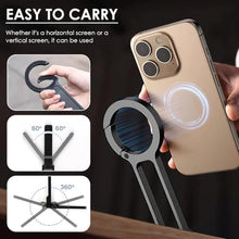 Load image into Gallery viewer, Magnetic Pocket Phone Tripod Stand,MA30 Mini Portable Cell Phone Holder, Black_95