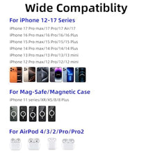 Load image into Gallery viewer, Magnetic Wireless Charger, 15W Magnet Fast Charging Pad for iPhone 16 Pro Max/16 Pro/16 Plus/16/15/14/13/12/AirPods 3/2/Pro 2/Pro/Mag Safe Case, Silm Light Aluminium Alloy Quick Charger (Black V2), BlackV_8886