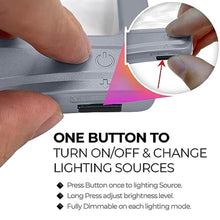 Load image into Gallery viewer, MAGNIPROS 5X LED Page Magnifying Glass, Detachable Stand, 3 Color Modes, Gray_4
