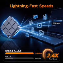 Load image into Gallery viewer, MAIWO Portable SSD 256GB External Solid State Drive, USB 3.2 GEN 2 1050MB/s, Grey_54