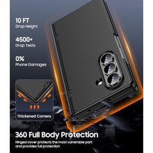Load image into Gallery viewer, MAKAVO for Samsung Galaxy Z Fold 7 Case, Built-in Outer Screen Protector, Hinge Protection, Fold7 Slim Thin Full Body Hard Shockproof Phone Cover, Black_4421