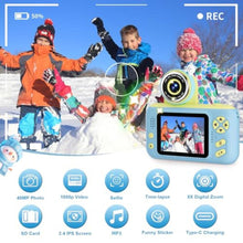Load image into Gallery viewer, Makolle Camera for Kids, Toddler Volging Cameras Age 3-8 Christmas Birthday Gifts for Boys and Girls 3-12 Year Old Boys Digital Camcorder for Video Portable Kids Selfie Camera with SD Card Blue_1448