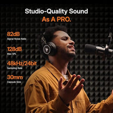 Load image into Gallery viewer, MAONO PD200W Hybrid Wireless Podcast Microphone for PC, Dynamic XLR USB Mic, Black_576