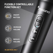 Load image into Gallery viewer, MAONO USB/XLR Dynamic Microphone for PC Podcast Recording Studio Streaming, Black_5893