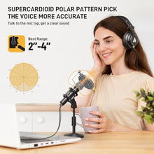 Load image into Gallery viewer, MAONO USB/XLR Dynamic Microphone for PC Podcast Recording Studio Streaming, Black_5895