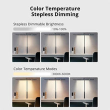 Load image into Gallery viewer, Marbosa Led Desk Lamp for Office Home, Architect Desk Lamp with Clamp, Ultra Bright Dimmable Table Light, Stepless Dimming and Tempering Desk Light for Workbench Drafting Reading Study (Black)_7621